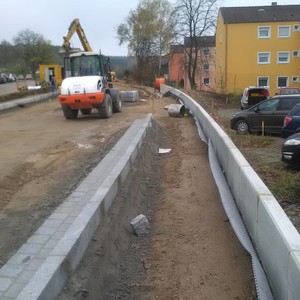 Ausbau der Amberger Straße im Bereich des Pfalzgrafencenter, Stadt Neunburg v. W.